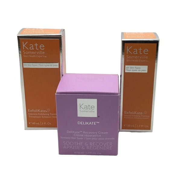KATE SOMERVILLE CREAM & EXFOLIATOR TREATMENT (BUNDLE OF 3) - Picture 1 of 3